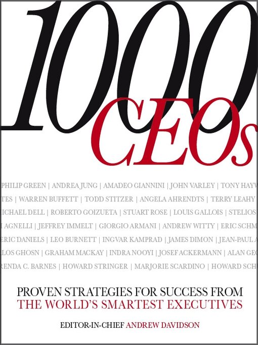Title details for 1000 CEOs by Dorling Kindersley - Available